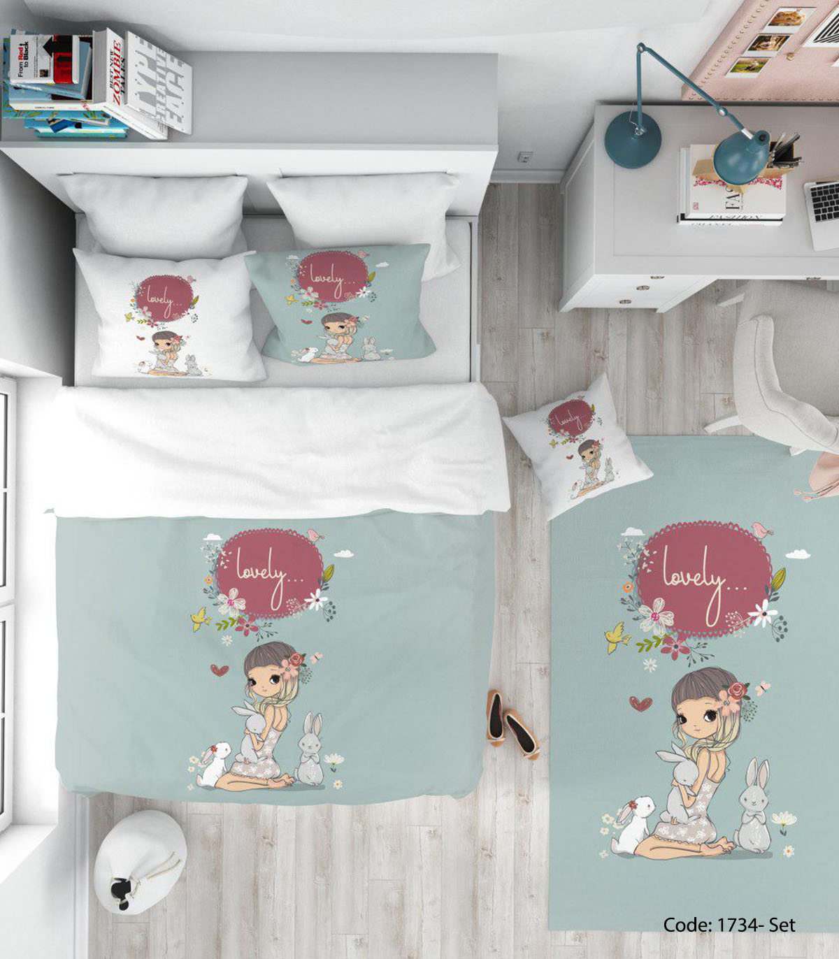 روتختی دخترانه مدل LOVELY