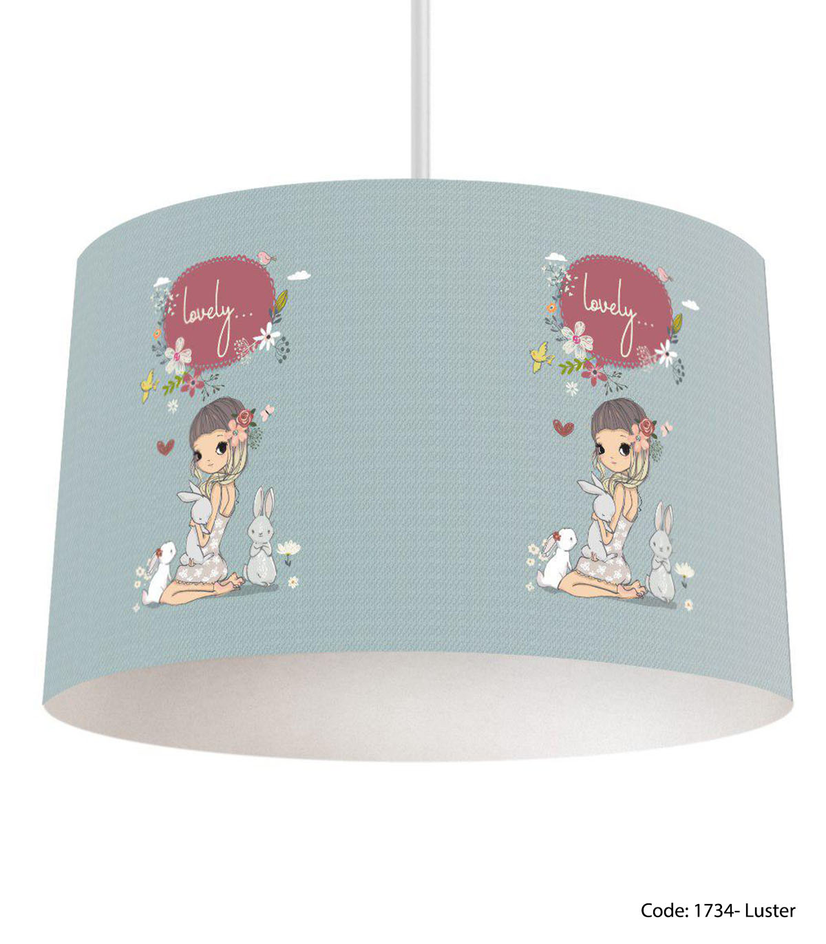 لوستر سقفی اتاق کودک دخترانه مدل LOVELY