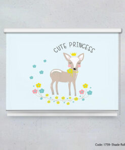 پرده شید بالارو اتاق کودک دخترانه مدل CUTE PRINCESS