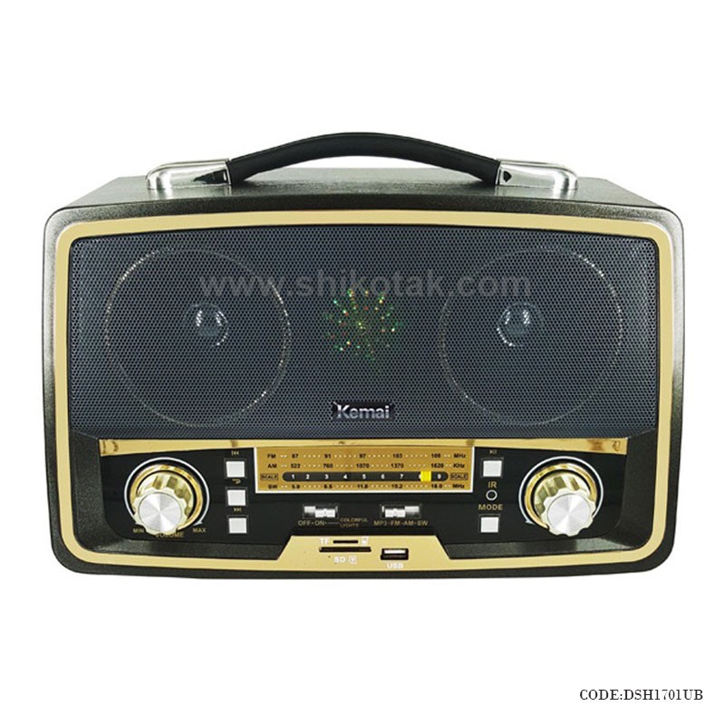 رادیو طرح قدیمی مشکی مدل شوپر