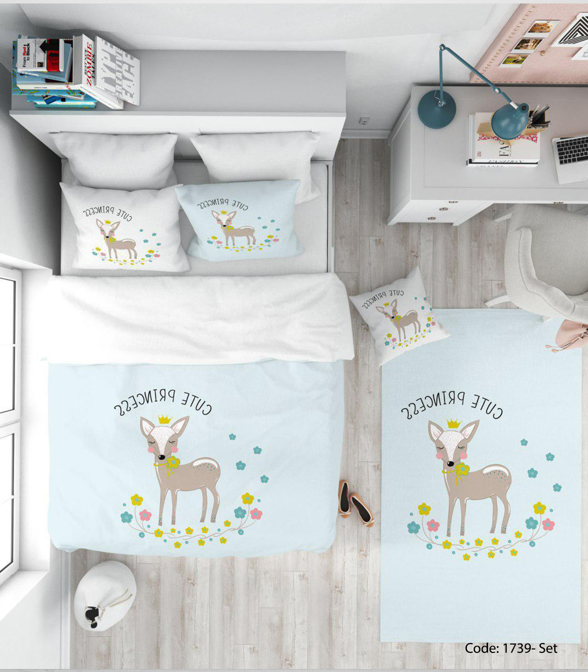 روتختی اتاق کودک و نوجوان مدل CUTE PRINCESS