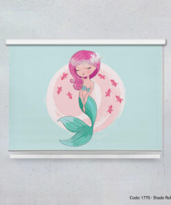 پرده شید بالارو کودکانه مدل پری دریایی