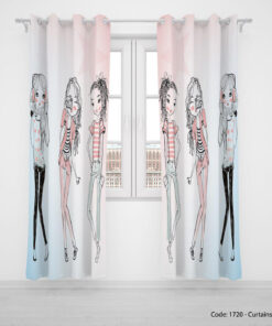 پرده پانچی نوجوان دخترانه مدل GIRLS