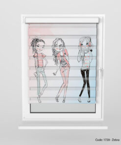 پرده زبرا دخترانه نوجوان مدل GIRLS