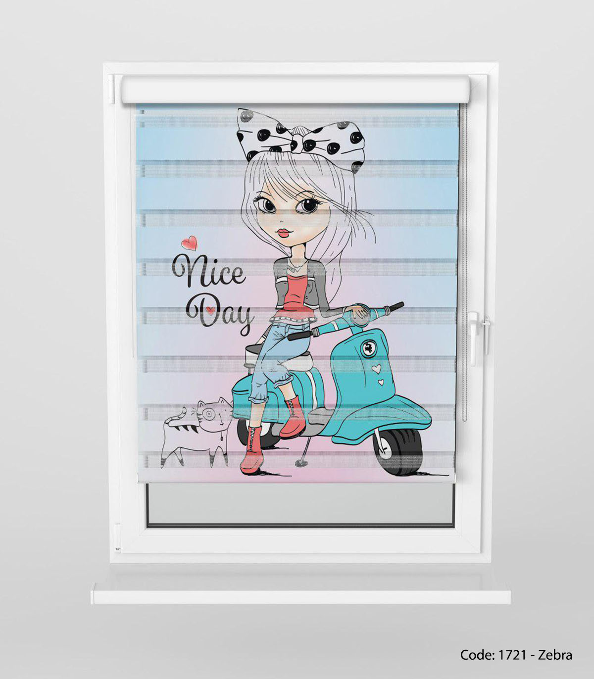 پرده زبرا اتاق کودک مدل NICE DAY