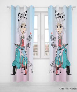 پرده پانچی اتاق کودک مدل NICE DAY