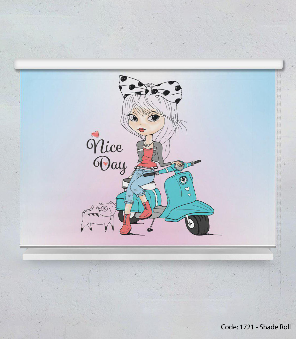 پرده شید رول اتاق کودک مدل NICE DAY