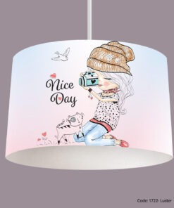 لوستر آباژوری اتاق کودک دخترانه مدل PHOTOGRAPHER