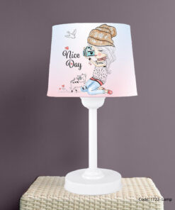 آباژور رومیزی اتاق کودک دخترانه مدل PHOTOGRAPHER