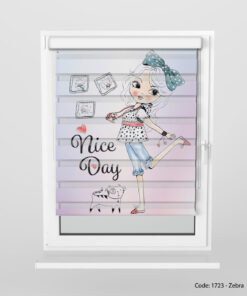 پرده زبرا فانتزی اتاق کودک مدل MODELING