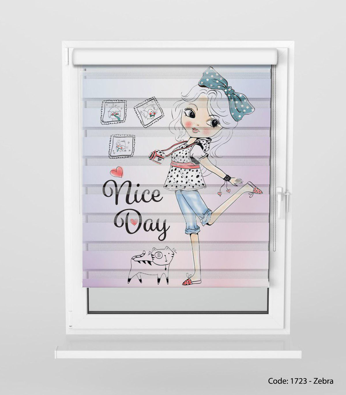 پرده زبرا فانتزی اتاق کودک مدل MODELING