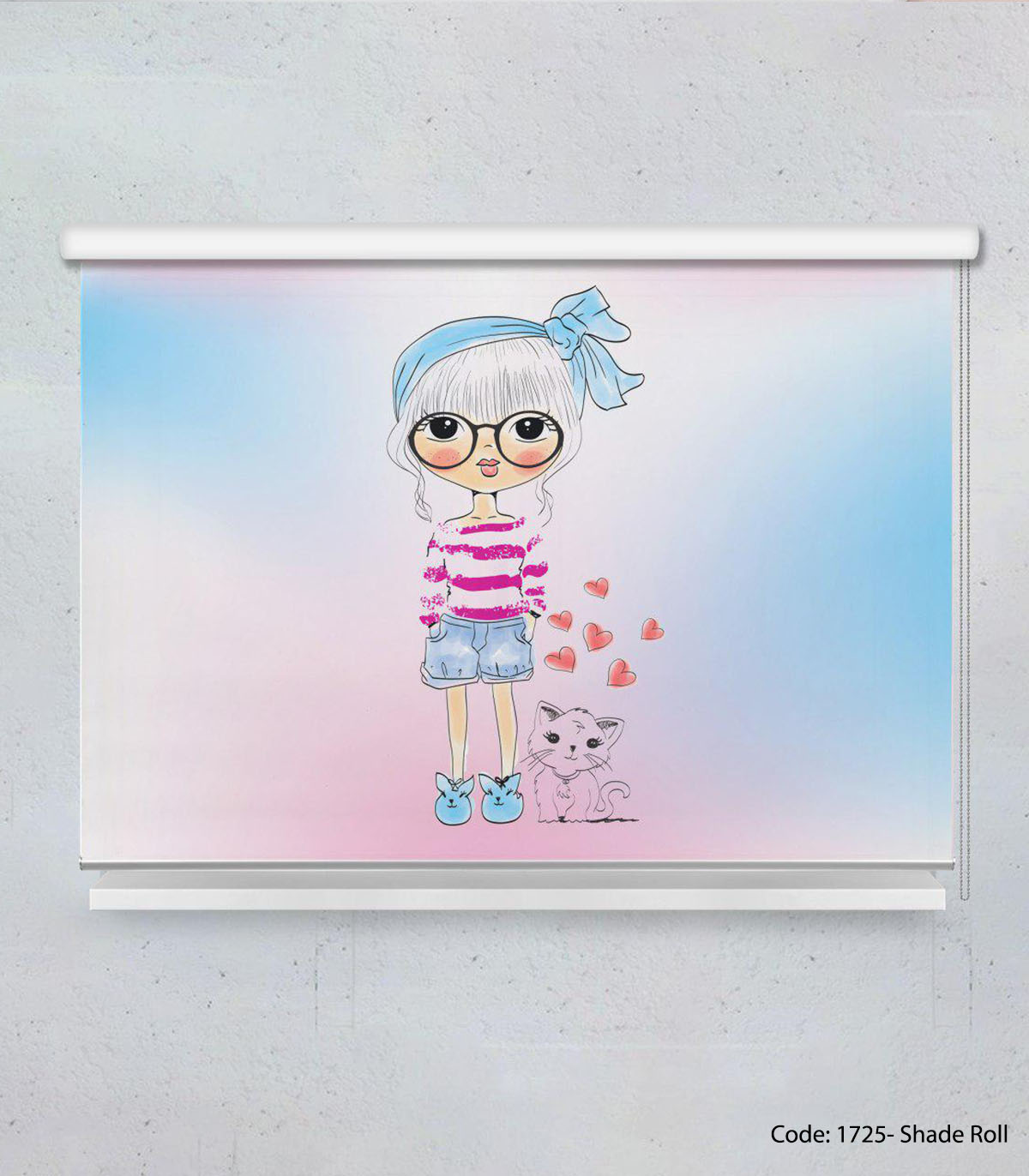 پرده شیدرول دخترانه مدل SARA