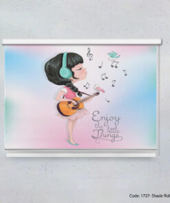 پرده شید بالارو اتاق کودک مدل GUITARIST