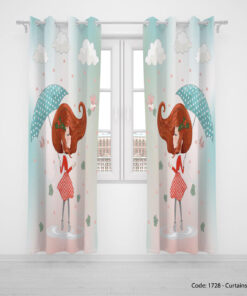 پرده پانچی دو تکه مخصوص سیسمونی مدل FALL