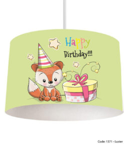 لوستر سقفی سبز کودکانه مدل BIRTHDAY