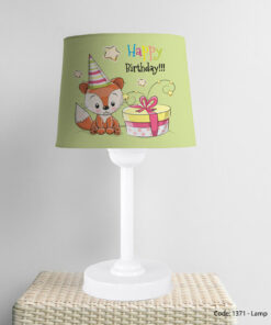 آباژور رومیزی سبز کودکانه مدل BIRTHDAY