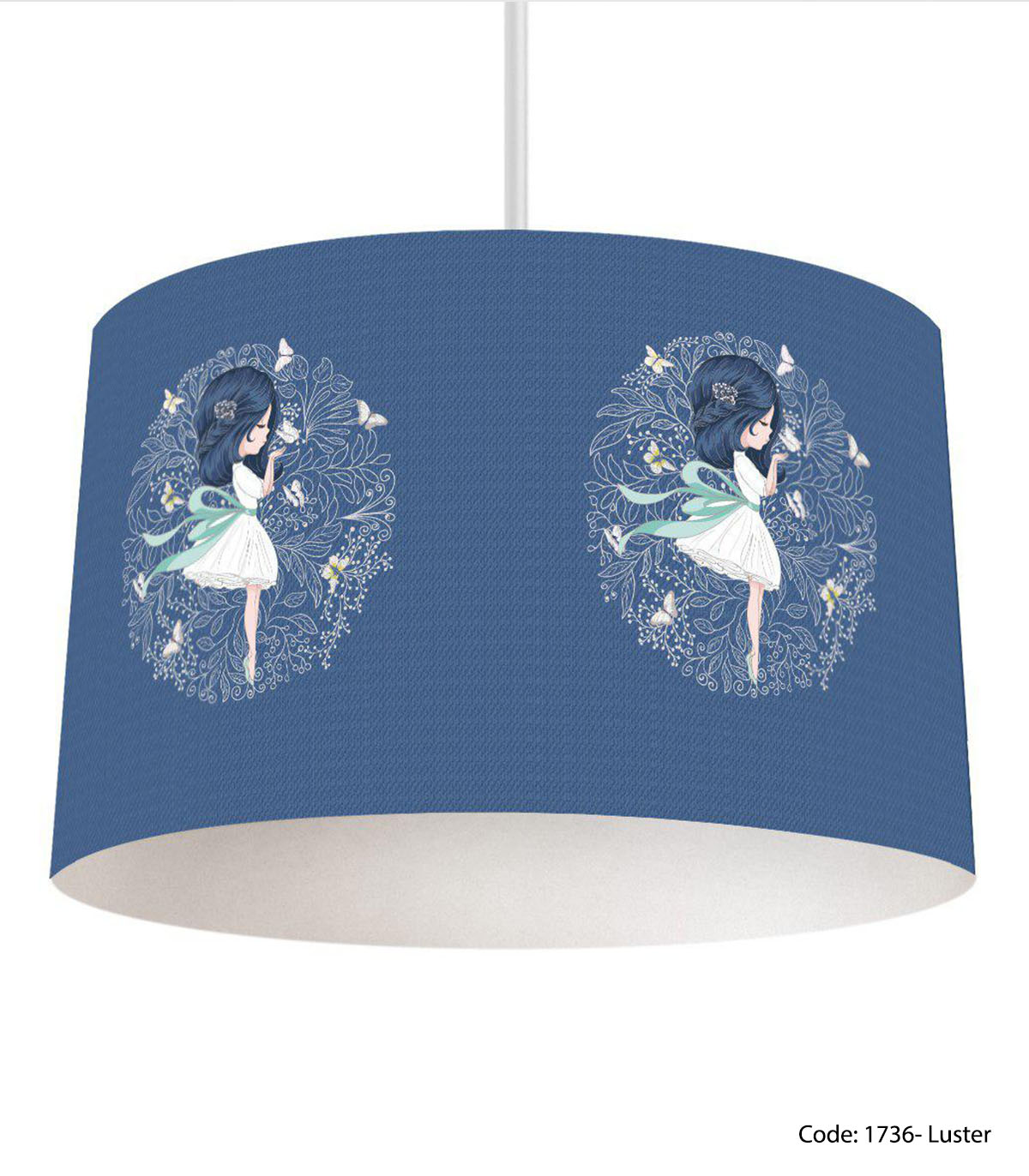 لوستر سقفی سرمه ای دخترانه مدل BLUE HAIR