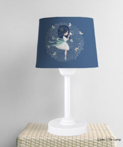 آباژور رومیزی سرمه ای دخترانه مدل BLUE HAIR