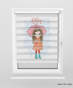 پرده زبرا اتاق دخترانه مدل RAIN