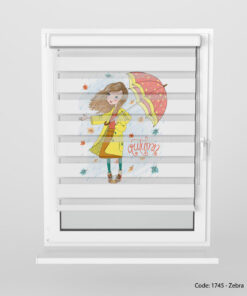 پرده زبرا اتاق کودک دخترانه UMBRELLA