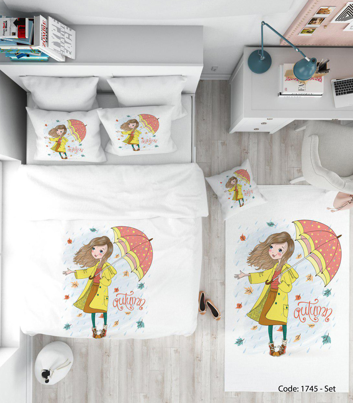 روتختی اتاق کودک دخترانه UMBRELLA