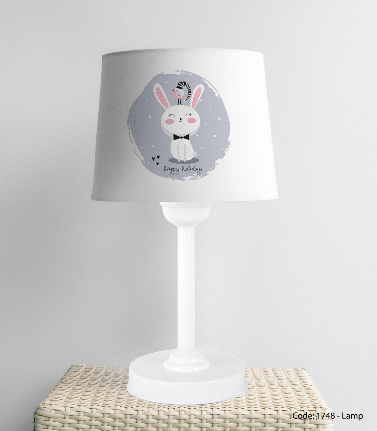 آباژور رومیزی تاق کودک دخترانه مدل HAPPY HOLIDAY