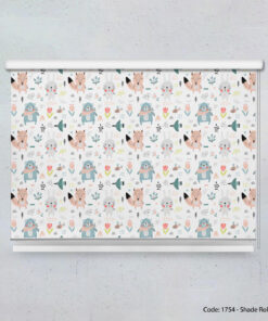 پرده شیدرول اتاق کودک پسرانه مدل JUNGLE