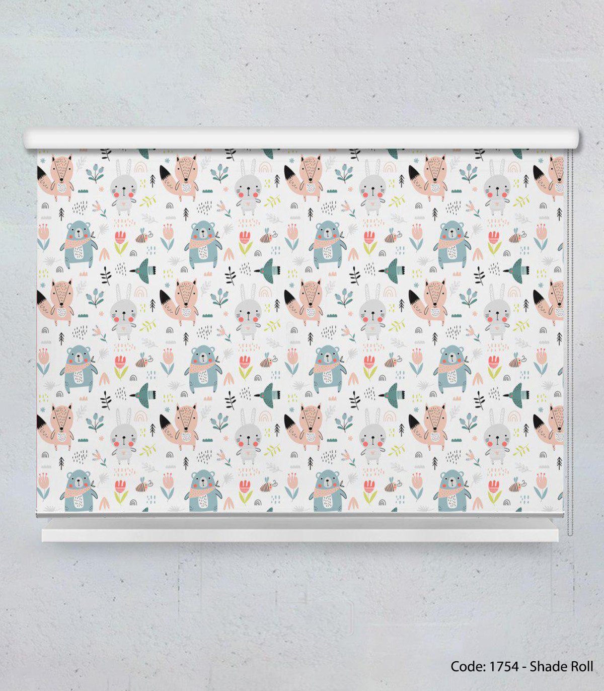 پرده شیدرول اتاق کودک پسرانه مدل JUNGLE