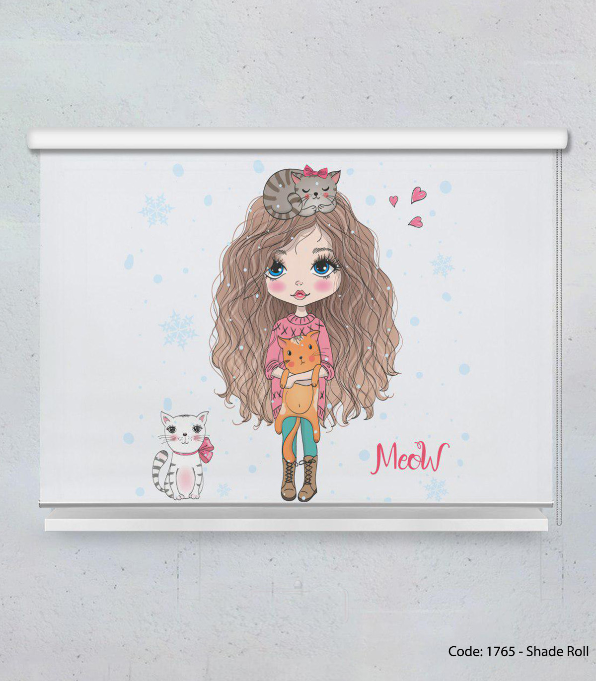 پرده شید بالارو دخترانه مدل MEEW