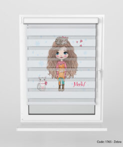 پرده زبرا دخترانه مدل MEEW