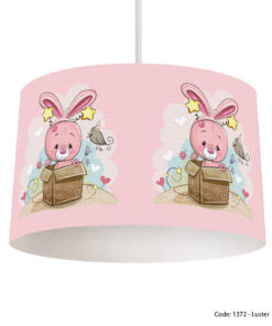 لوستر صورتی مدل خرگوش