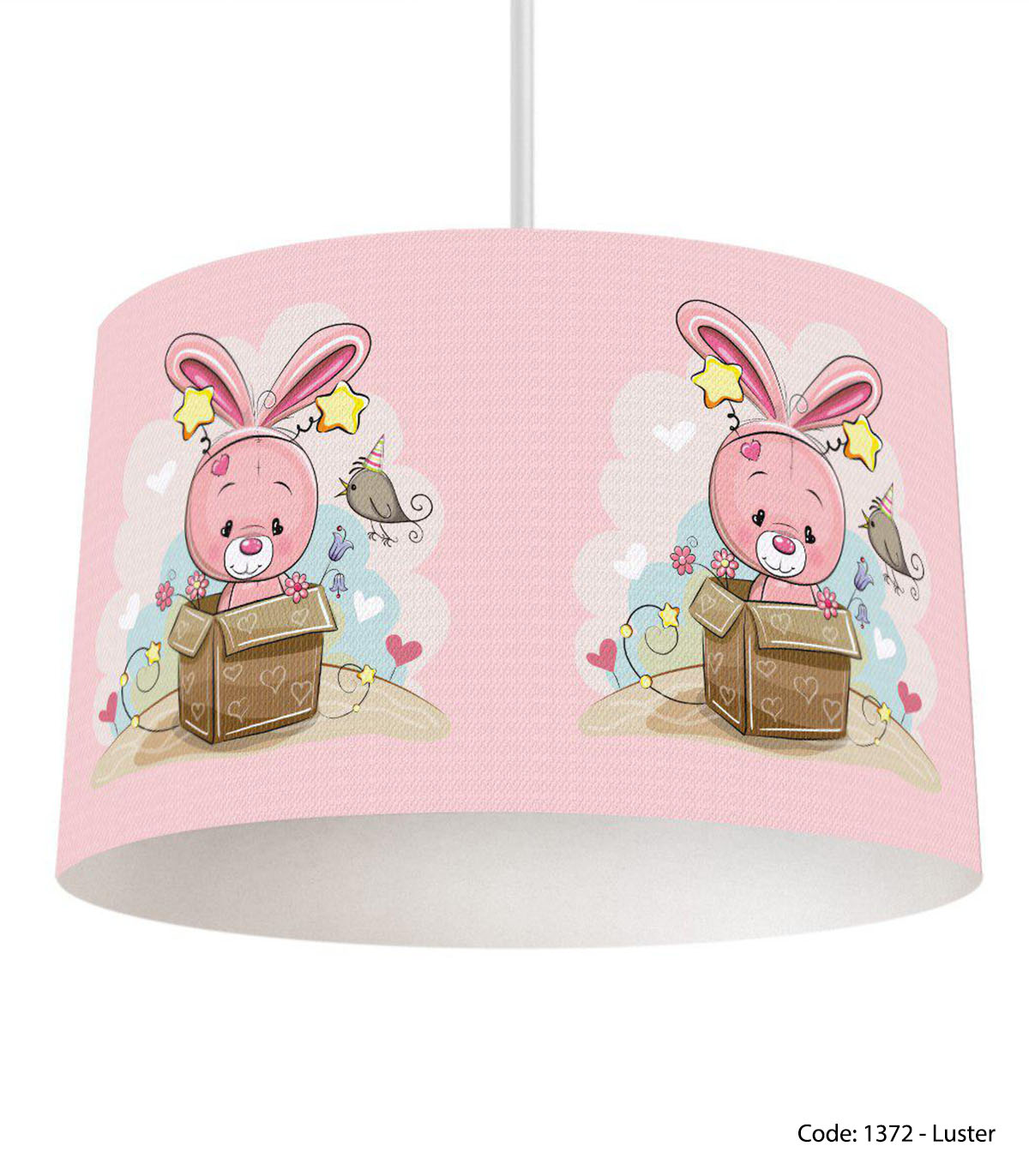 لوستر صورتی مدل خرگوش