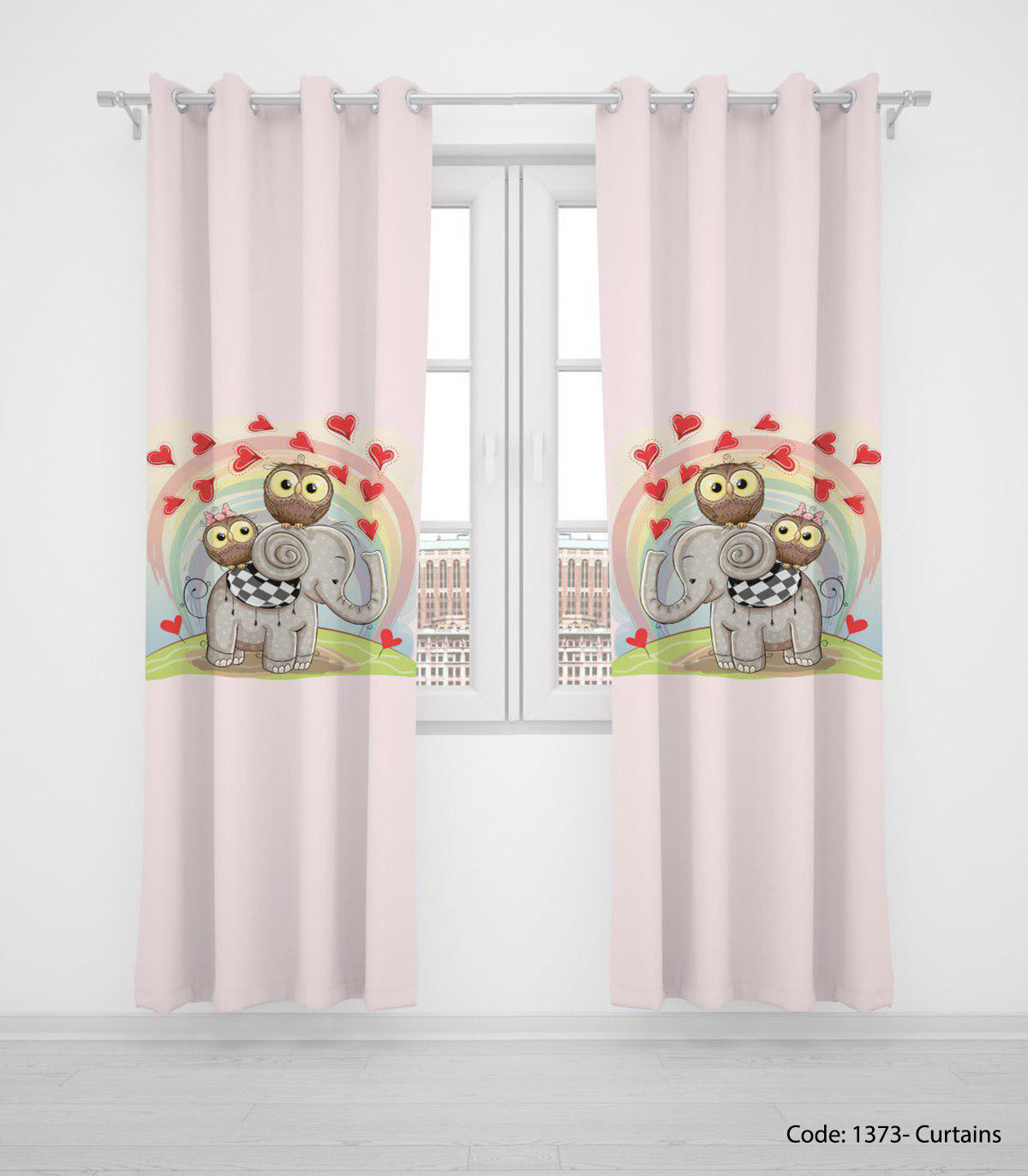 پرده پانچی فانتزی مدل ELEPHANT