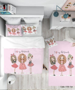 روتختی دخترانه اتاق نوجوان مدل BEST FRIENDS