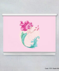 پرده شیدرول اتاق کودک مدل MERMAID