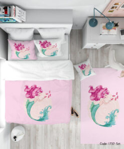 ست روتختی و ملحفه اتاق کودک مدل MERMAID