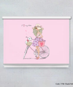 پرده شیدرول دخترانه مدل BIKE