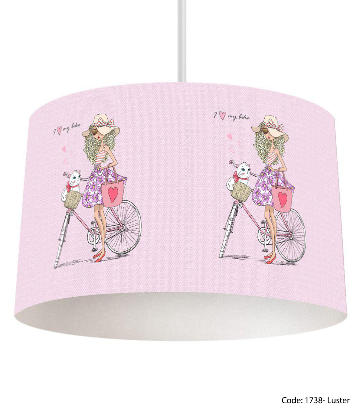 لوستر دخترانه مدل BIKE