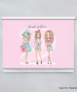 پرده شیدرول اتاق نوجوان مدل STREET FASHION