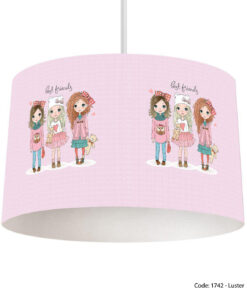 لوستر سقفی اتاق کودک دخترانه مدل CUTE CAT