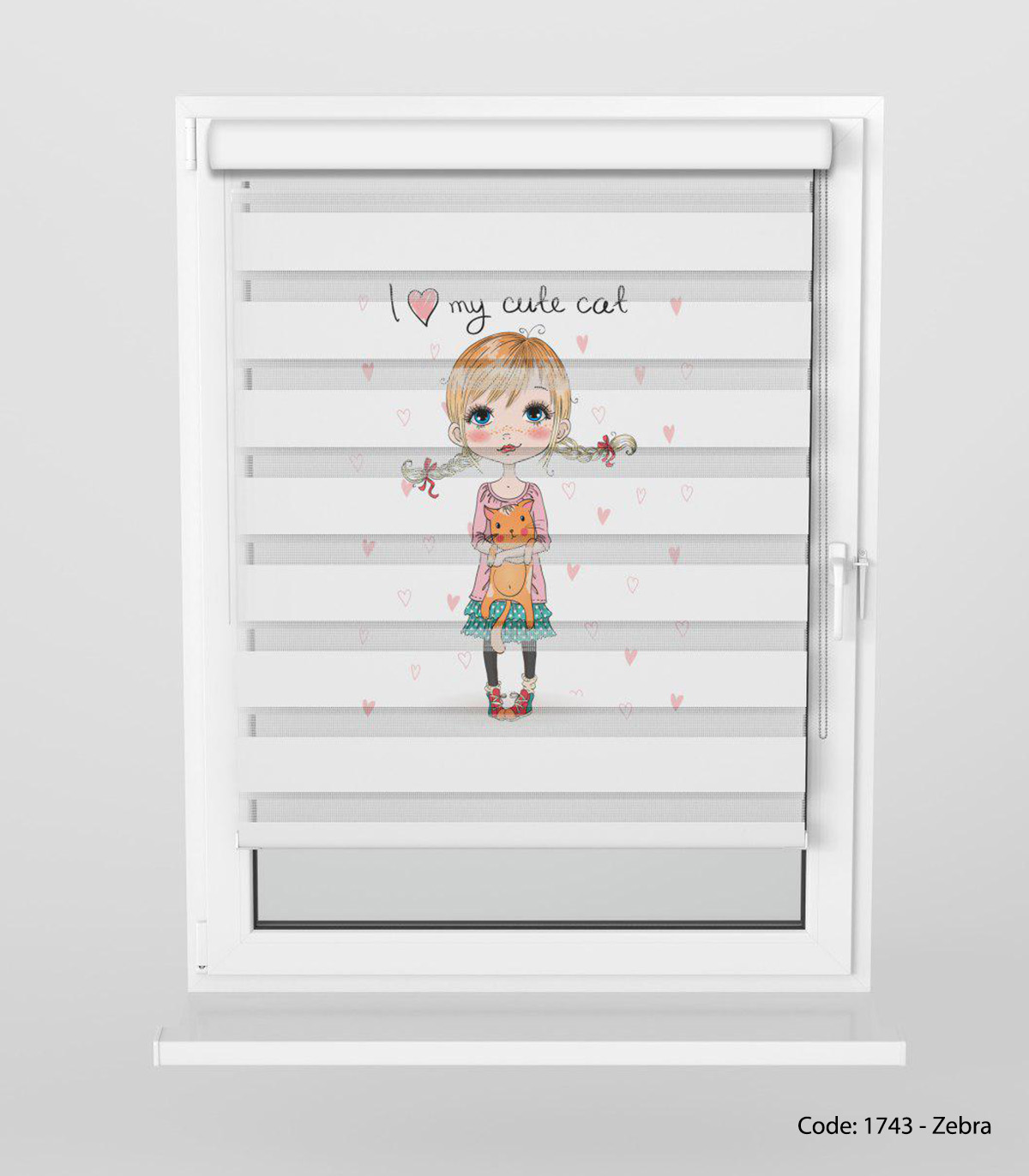 پرده زبرا مدل LITTLE PRINCESS