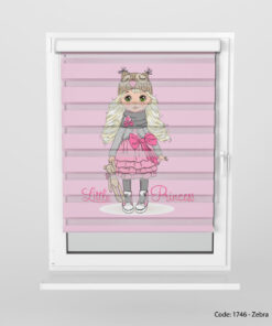 پرده زبرا صورتی دخترانه مدل DREAM 2