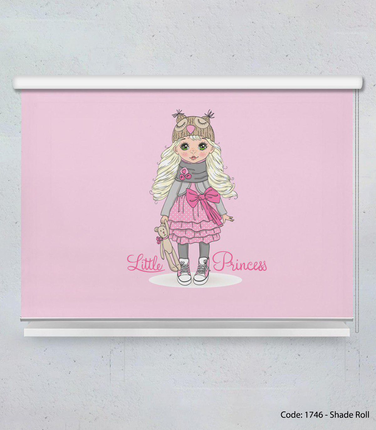 پرده شید بالارو صورتی دخترانه مدل DREAM 2