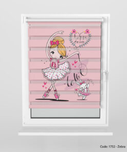 پرده زبرا اتاق کودک مدل HAPPY DANCE