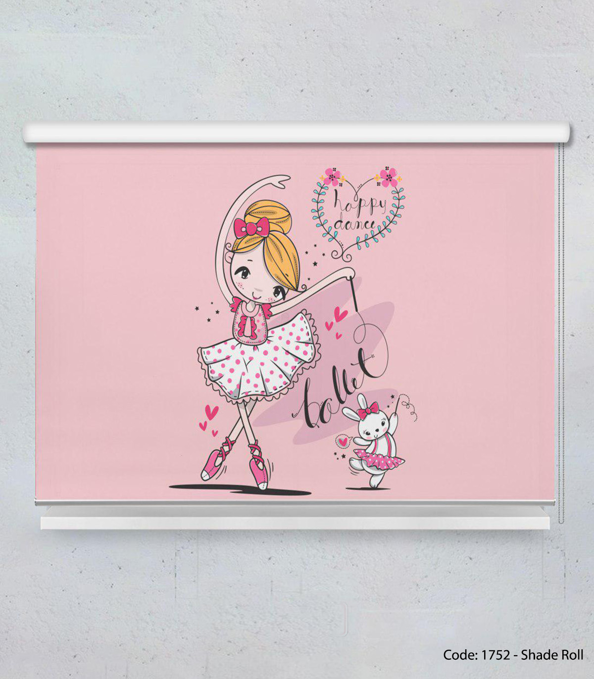 پرده شیدرول اتاق کودک مدل HAPPY DANCE