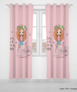 پرده دو تکه پانچی مخصوص سیسمونی مدل BEST DAY