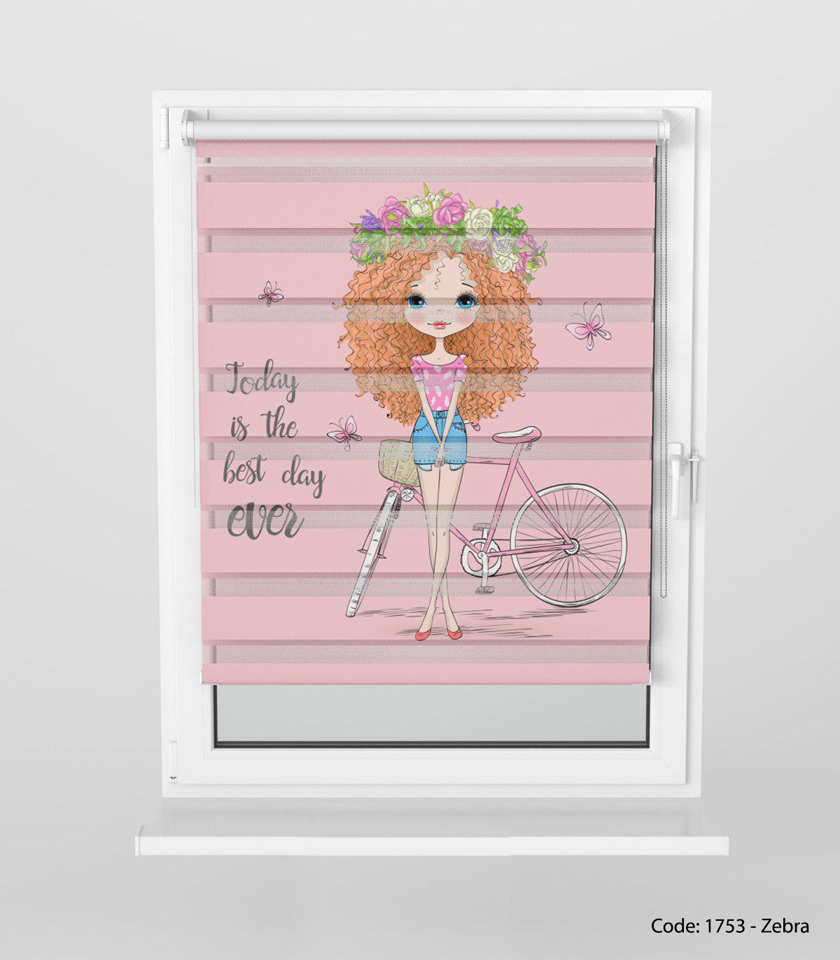 پرده زبرا مخصوص سیسمونی مدل BEST DAY