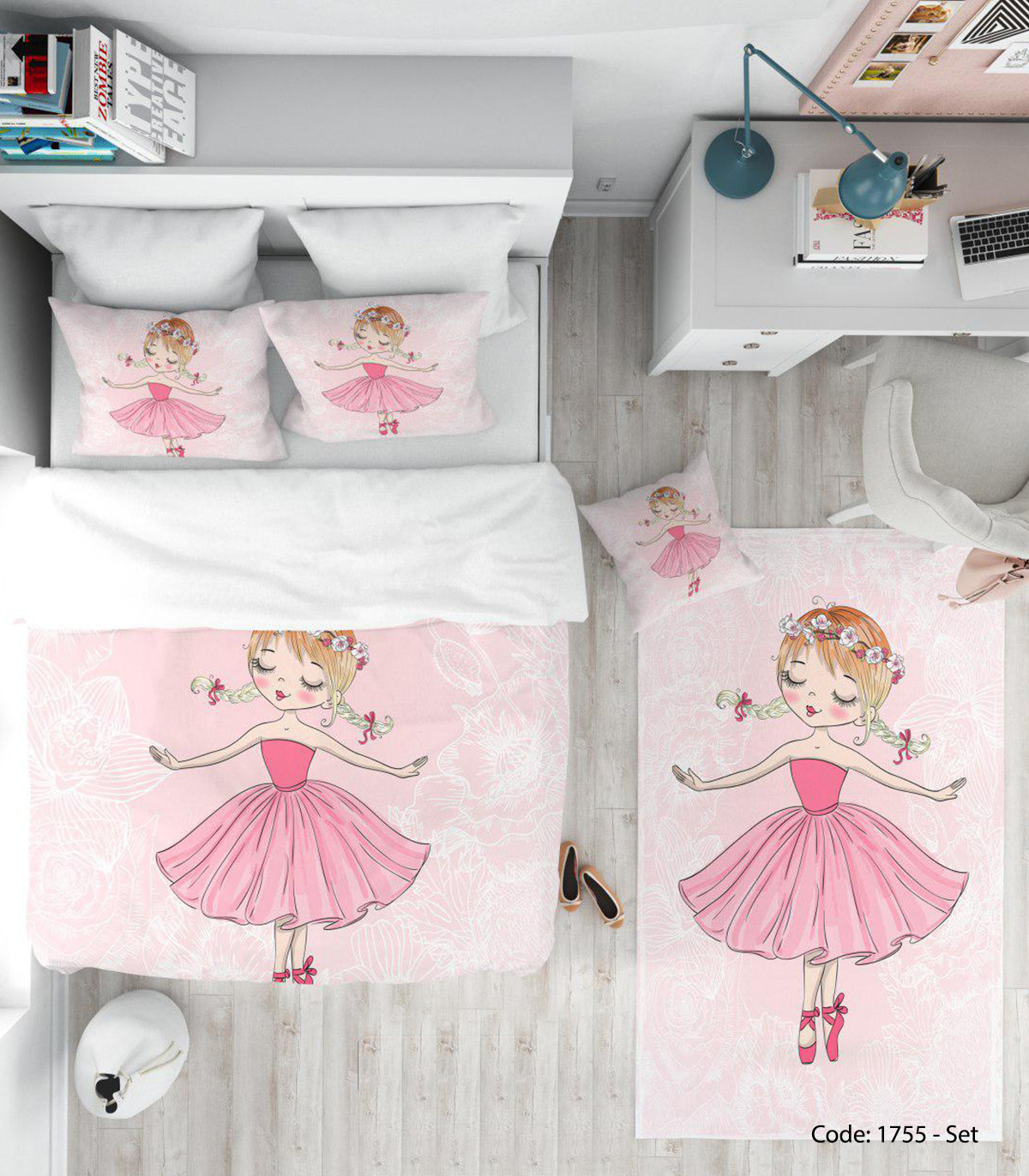 روتختی و ملحفه چاپی اتاق نوجوان مدل DANCE