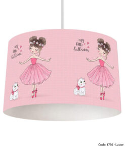 لوستر آباژوری صورتی دخترانه مدل LITTLE BALLESINA