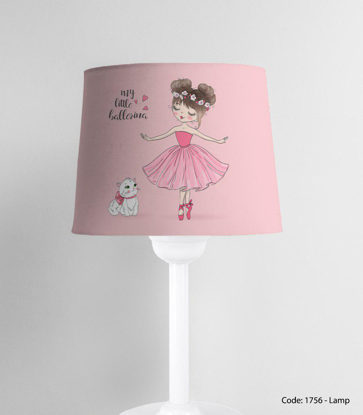 آباژور صورتی دخترانه مدل LITTLE BALLESINA